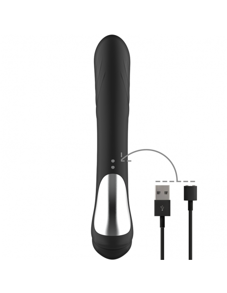 BLACKSILVER JAMIE ESTIMULADOR RABBIT SILICONA RECARGABLE NEGRO