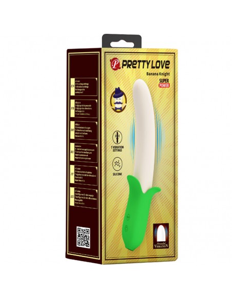 PRETTY LOVE BANANA KNIGHT SUPER POWER 7 VIBRACIONES SILICONA