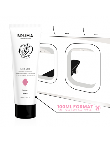 BRUMA GEL DESLIZANTE CON ALOE VERA SABOR A NUBE 100 ML