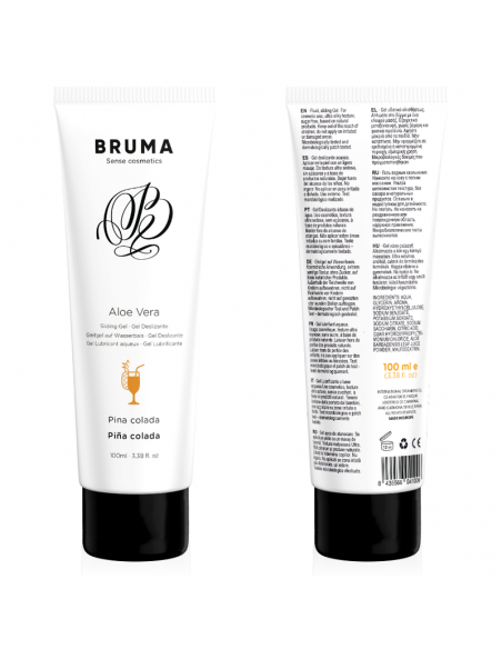 BRUMA GEL DESLIZANTE CON ALOE VERA SABOR A PINA COLADA 100 ML