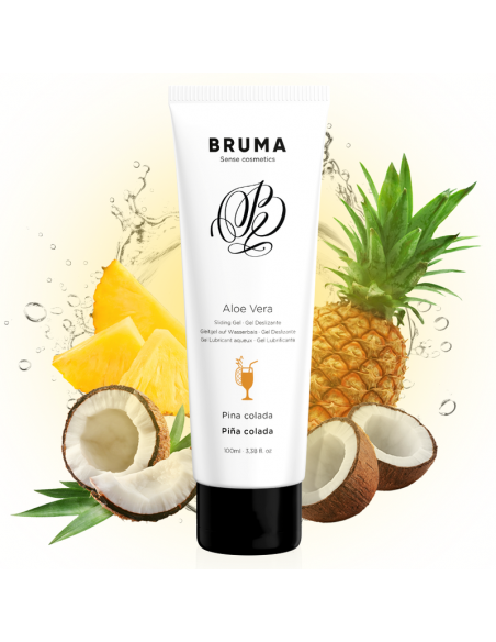 BRUMA GEL DESLIZANTE CON ALOE VERA SABOR A PINA COLADA 100 ML