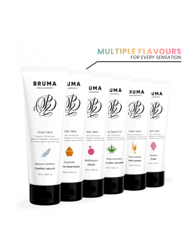 BRUMA GEL DESLIZANTE CON ALOE VERA SABOR A CHICLE 100 ML