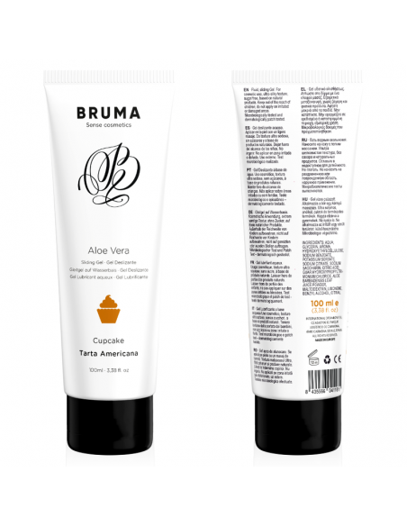 BRUMA GEL DESLIZANTE CON ALOE VERA SABOR A TARTA AMERICANA 100 ML