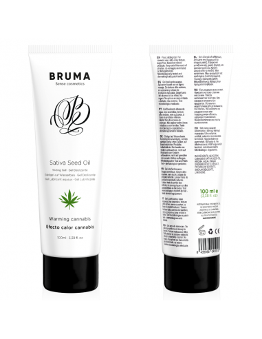 BRUMA GEL DESLIZANTE CON ACEITE DE SEMILLA EFECTO CALOR SABOR CANNABIS 100 ML