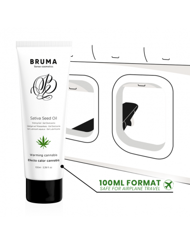 BRUMA GEL DESLIZANTE CON ACEITE DE SEMILLA EFECTO CALOR SABOR CANNABIS 100 ML