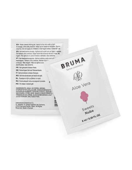 BRUMA GEL DESLIZANTE CON ALOE VERA SABOR A NUBE 6 ML