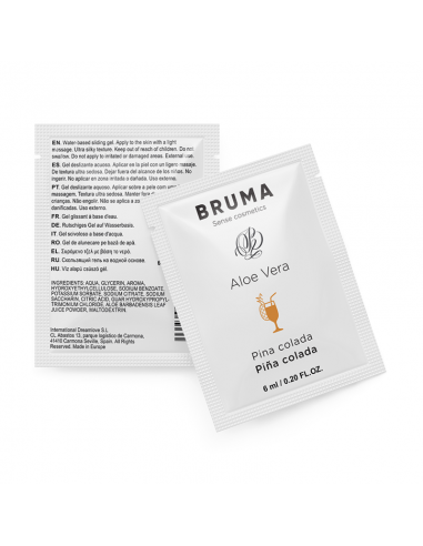 BRUMA GEL DESLIZANTE CON ALOE VERA SABOR A PINA COLADA 6 ML
