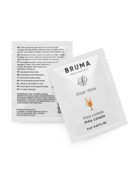 BRUMA GEL DESLIZANTE CON ALOE VERA SABOR A PINA COLADA 6 ML