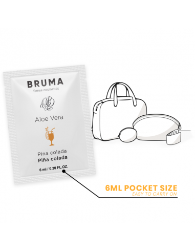 BRUMA GEL DESLIZANTE CON ALOE VERA SABOR A PINA COLADA 6 ML