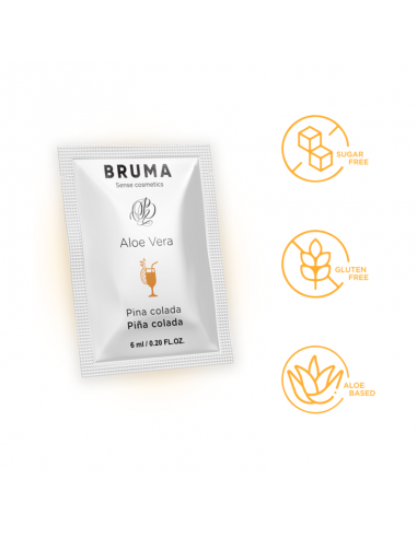 BRUMA GEL DESLIZANTE CON ALOE VERA SABOR A PINA COLADA 6 ML