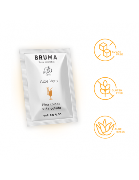 BRUMA GEL DESLIZANTE CON ALOE VERA SABOR A PINA COLADA 6 ML