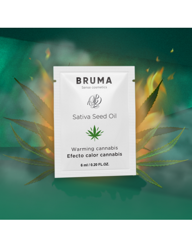 BRUMA GEL DESLIZANTE CON ACEITE DE SEMILLA EFECTO CALOR SABOR CANNABIS 6 ML