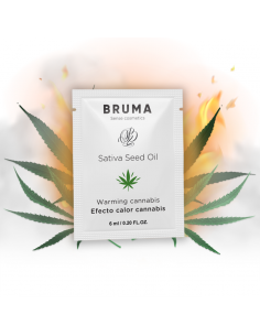 BRUMA GEL DESLIZANTE CON ACEITE DE SEMILLA EFECTO CALOR SABOR CANNABIS 6 ML
