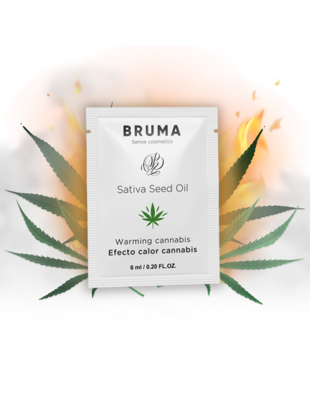 BRUMA GEL DESLIZANTE CON ACEITE DE SEMILLA EFECTO CALOR SABOR CANNABIS 6 ML