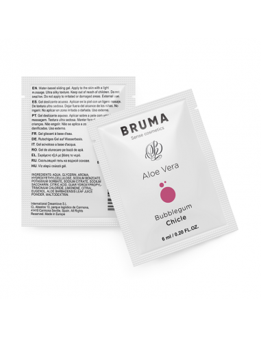 BRUMA GEL DESLIZANTE CON ALOE VERA SABOR A CHICLE 6 ML