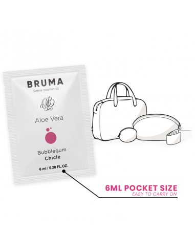 BRUMA GEL DESLIZANTE CON ALOE VERA SABOR A CHICLE 6 ML