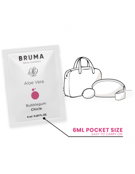 BRUMA GEL DESLIZANTE CON ALOE VERA SABOR A CHICLE 6 ML
