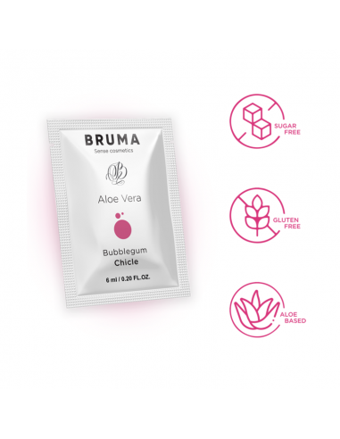 BRUMA GEL DESLIZANTE CON ALOE VERA SABOR A CHICLE 6 ML