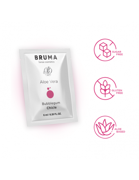 BRUMA GEL DESLIZANTE CON ALOE VERA SABOR A CHICLE 6 ML