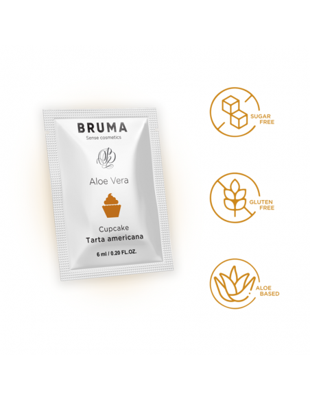 BRUMA GEL DESLIZANTE CON ALOE VERA SABOR A TARTA AMERICANA 6 ML