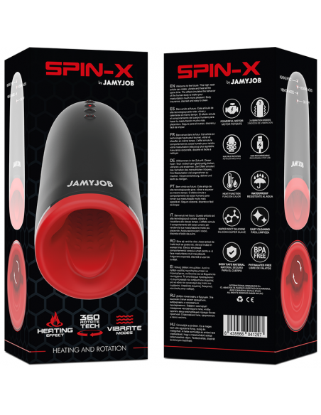 JAMYJOB SPIN X MASTURBADOR CON ROTACIoN Y FUNCIoN CALOR