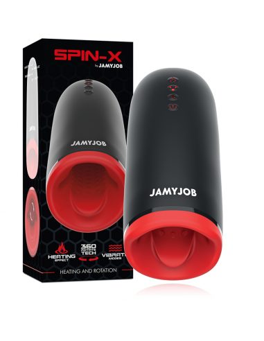 JAMYJOB SPIN X MASTURBADOR CON ROTACIoN Y FUNCIoN CALOR