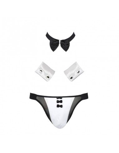 PASSION 036 SLIP ALFROJO NEGRO L XL