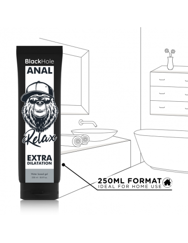 BLACK HOLE GEL BASE AGUA DILATACION ANAL 250 ML