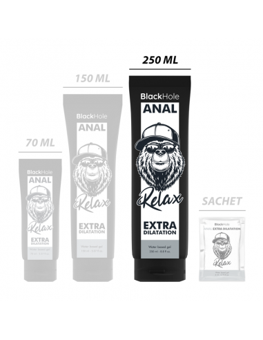 BLACK HOLE GEL BASE AGUA DILATACION ANAL 250 ML