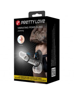 PRETTY LOVE JAMMY FUNDA DE PENE 12 VIBRACIONES CON LENGUA RECARGABLE SILICONA 2