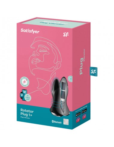 SATISFYER ROTATOR PLUG 1 PLUG VIBRADOR APP NEGRO