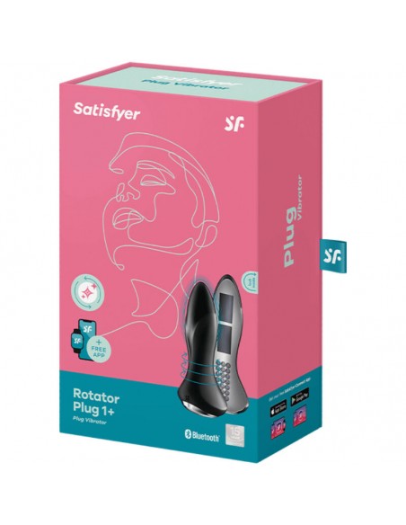 SATISFYER ROTATOR PLUG 1 PLUG VIBRADOR APP NEGRO SATISFYER ROTATOR PLUG 1 PLUG VIBRADOR APP NEGRO