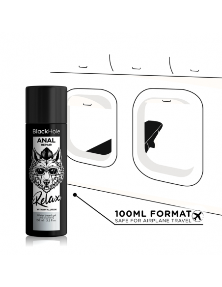 BLACK HOLE ANAL REPAIR BASE AGUA RELAX CON HYALURON 100 ML