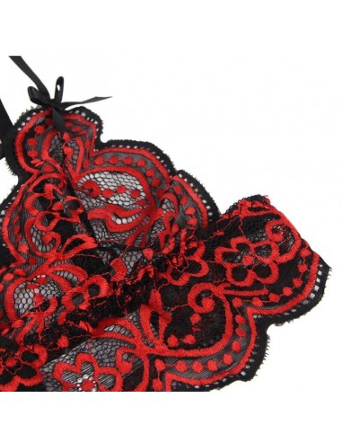 SUBBLIME SET DOS PIEZAS TOP Y PANTIES DE ENCAJES L XL