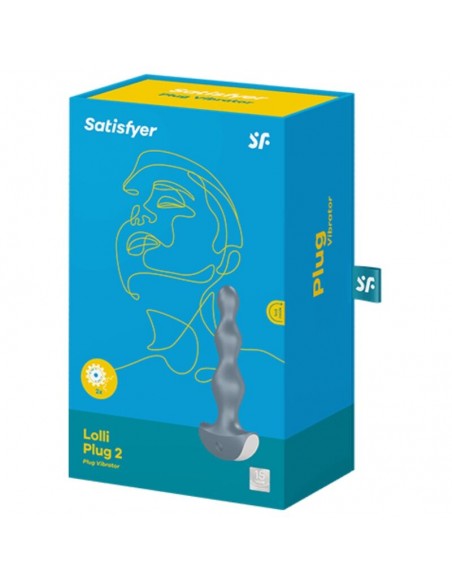 SATISFYER LOLLI PLUG 2 PLUG VIBRATOR GRIS