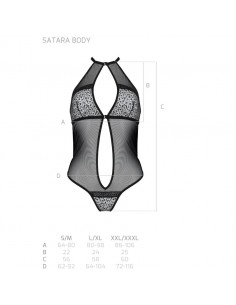 PASSION SATARA BODY EROTIC LINE NEGRO S M 2