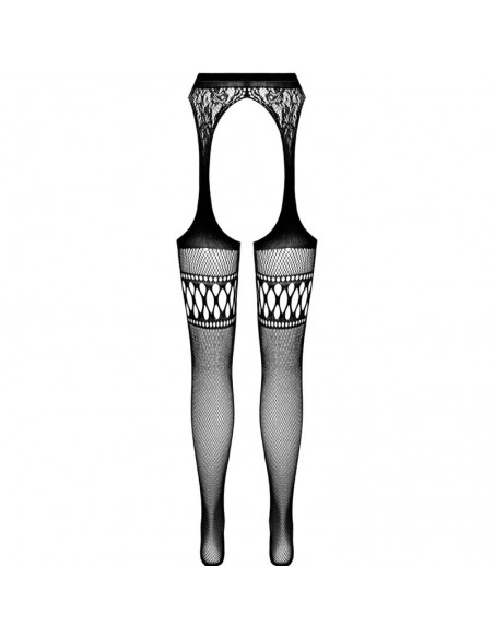 PASSION S026 MEDIAS CON LIGUERO NEGRO TALLA UNICA