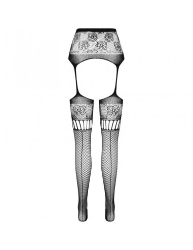 PASSION S030 MEDIAS CON LIGUERO NEGRO TALLA UNICA