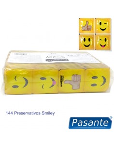 PASANTE PRESERVATIVO SMILEY BOLSA 144 UNIDADES 2