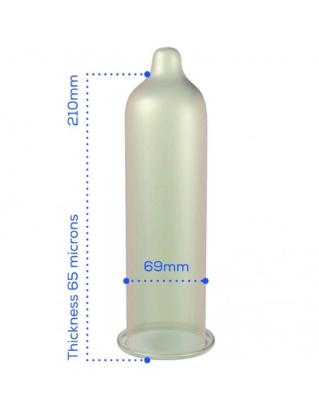 PASANTE PRESERVATIVO TAMANO SUPER KING BOLSA 144 UNIDADES