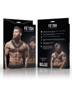 FETISH SUBMISSIVE ATTITUDE ARNeS ECOPIEL PECHO CRUZADO CON TACHUELAS HOMBRE 2