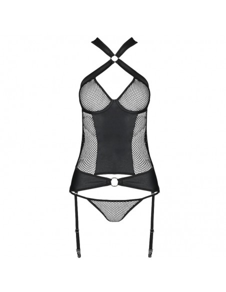 PASSION AMANDA CORSET CUERO ECOLOGICO L XL