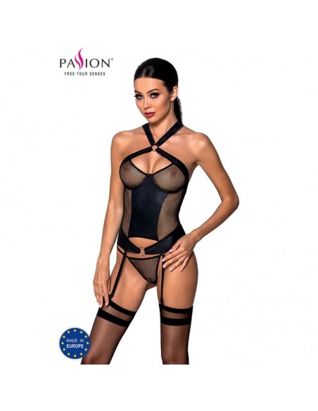 PASSION AMANDA CORSET CUERO ECOLOGICO L XL