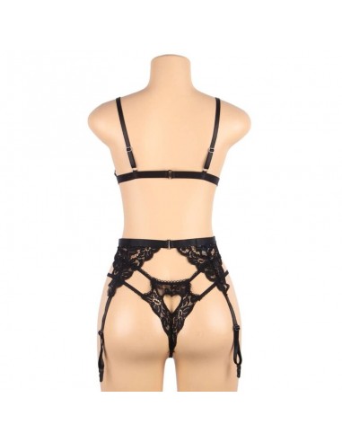 SUBBLIME SET TRES PIEZAS SUJETADOR LIGUERO TANGA L XL