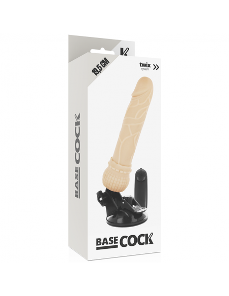 BASECOCK VIBRADOR REALISTICO CONTROL REMOTO NATURAL 195 CM BASECOCK VIBRADOR REALISTICO CONTROL REMOTO NATURAL 195 CM