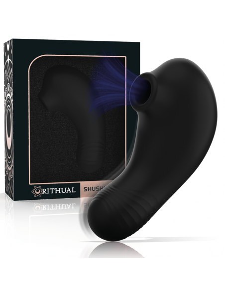RITHUAL SHUSHU PRO POCKET ESTIMULADOR CLITORIS 2 POTENTES MOTORES AZABACHE