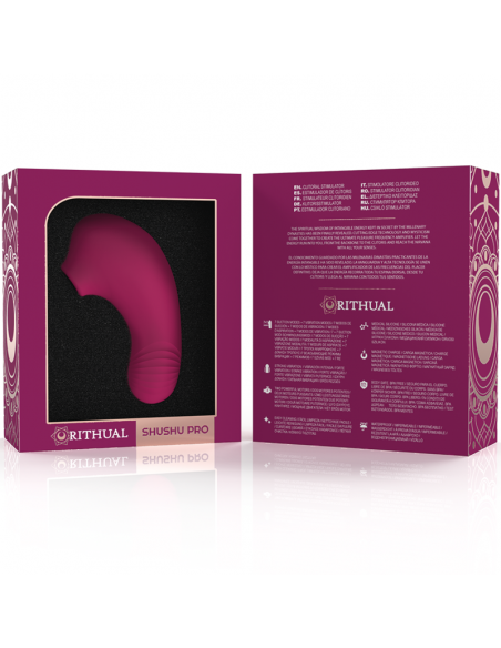 RITHUAL SHUSHU PRO POCKET ESTIMULADOR CLITORIS 2 POTENTES MOTORES ORQUIDEA