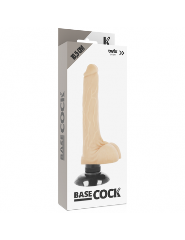 BASECOCK VIBRADOR REALISTICO 2 1 NATURAL 185 CM