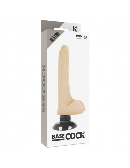 BASECOCK VIBRADOR REALISTICO 2 1 NATURAL 185 CM BASECOCK VIBRADOR REALISTICO 2 1 NATURAL 185 CM