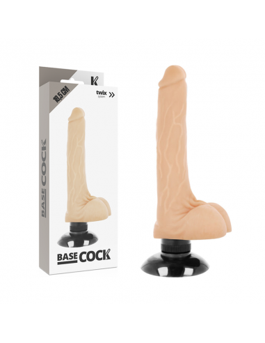 BASECOCK VIBRADOR REALISTICO 2 1 NATURAL 185 CM